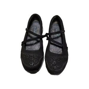 Skechers Biker Blush Women's size 8 Embellished Bling Mary Jane Black shoes